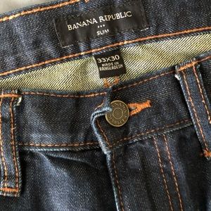 ❌SOLD❌Banana Republic Slim fit 33x30 Jeans New